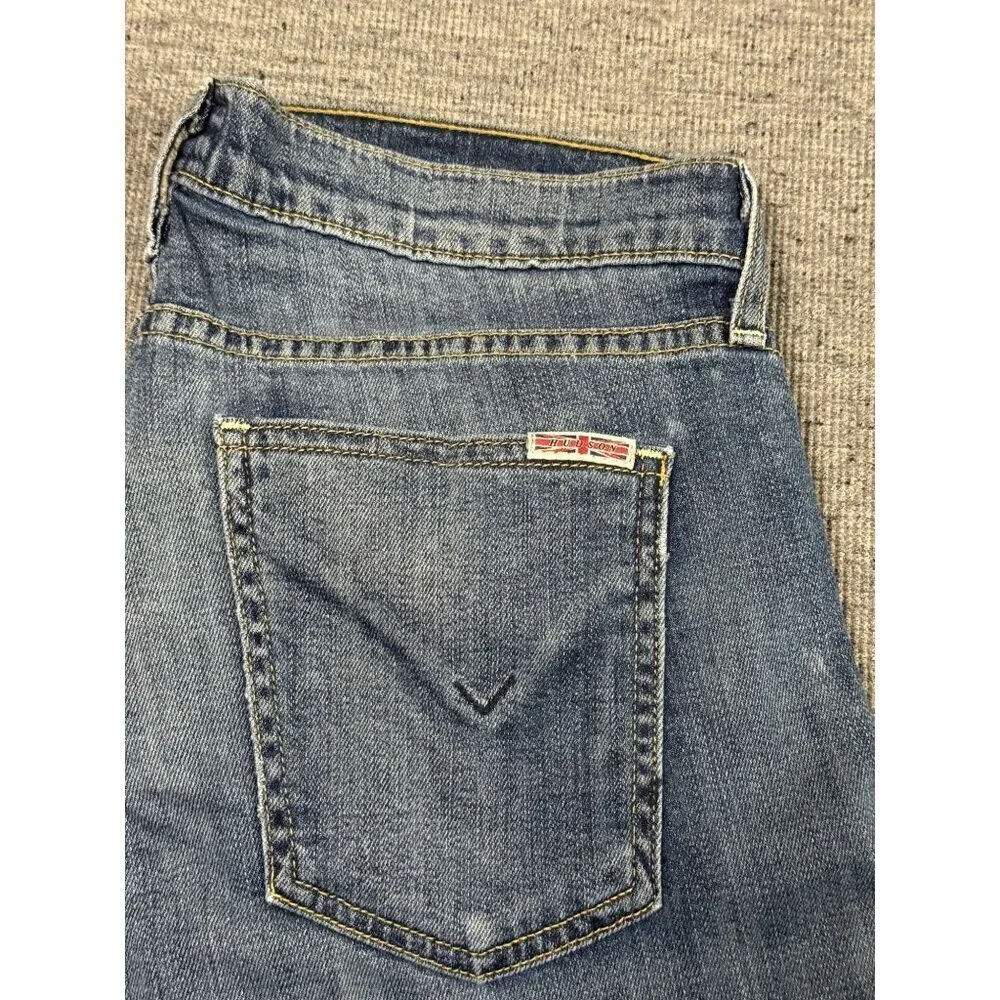 Hudson Blue Denim Skinny Jeans Women’s Mid Rise Size 30 x 30 Made in USA - Picture 11 of 16